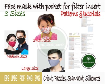 Download Free Face Mask Sew Svg Etsy SVG Cut Files