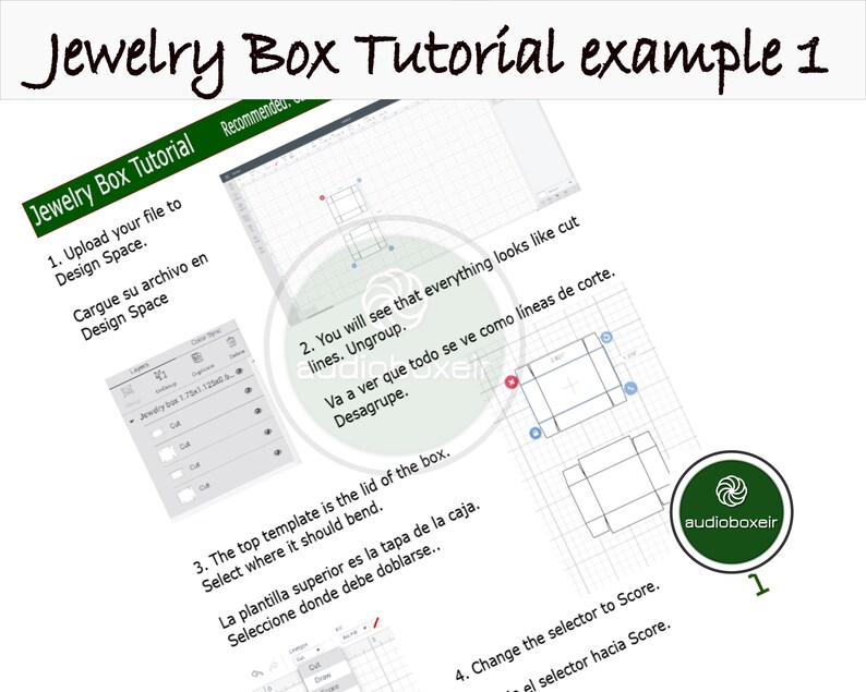 Ring Box Template 1.625x1.625x1.25 Engagement Wedding - Etsy