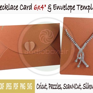 Customized Pocket Fold Necklace Cards Holds Chain Jewelry Display