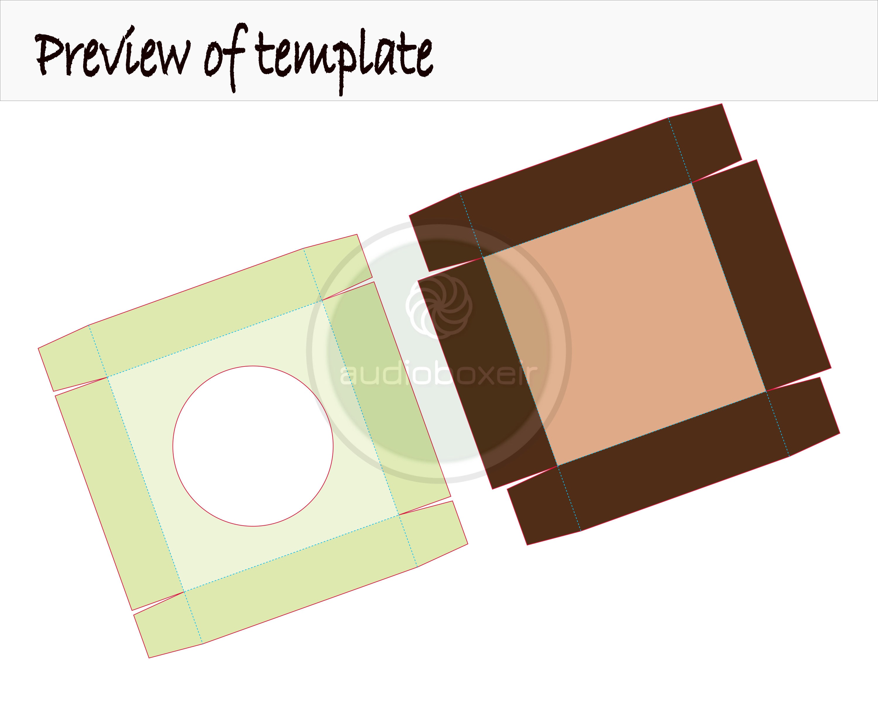 Cookie Box Template 7x7x2.25 Favor Gift Round Window PDF - Etsy UK