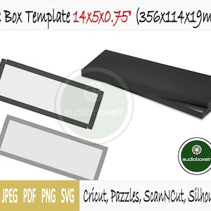 Template of box for tie (14&quot;x4.5&quot;x0.75&quot;)