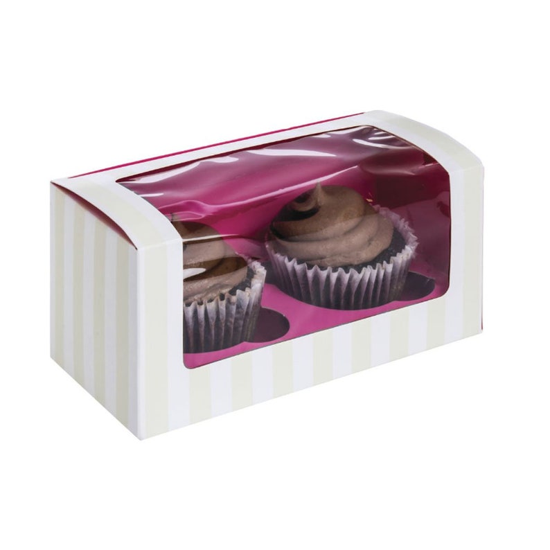 2 Cupcake Box Window Display Insert Template 7x4x4 PDF Etsy