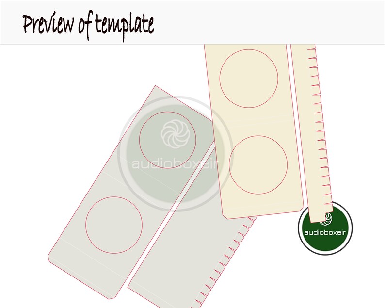 Download Round Hat Box template 3x3x1 76x76x25mm PDF SVG Eps | Etsy