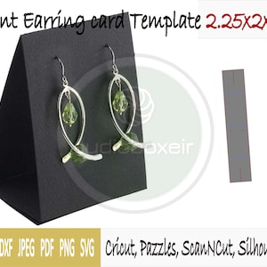 Plantilla de tarjeta para aretes (2,25"x2"x3")