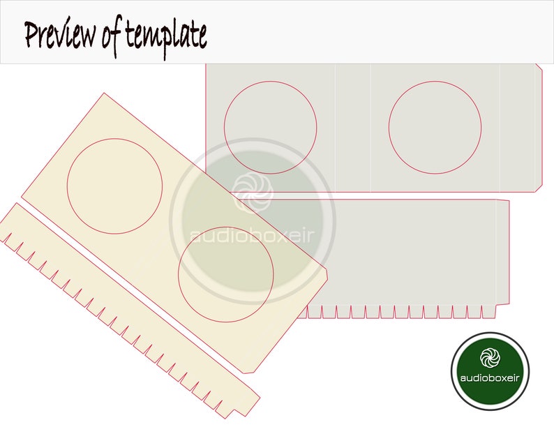 Download Round Hat Box Template 7.5x3x1 191x76x25mm PDF SVG DXF | Etsy