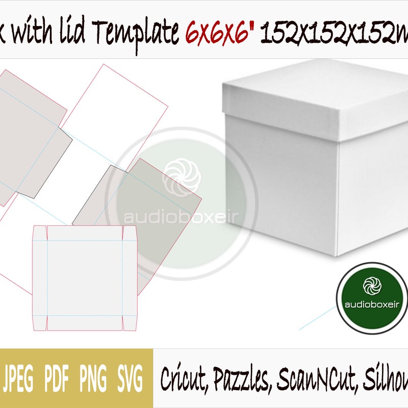 6x6 Box Template - Etsy