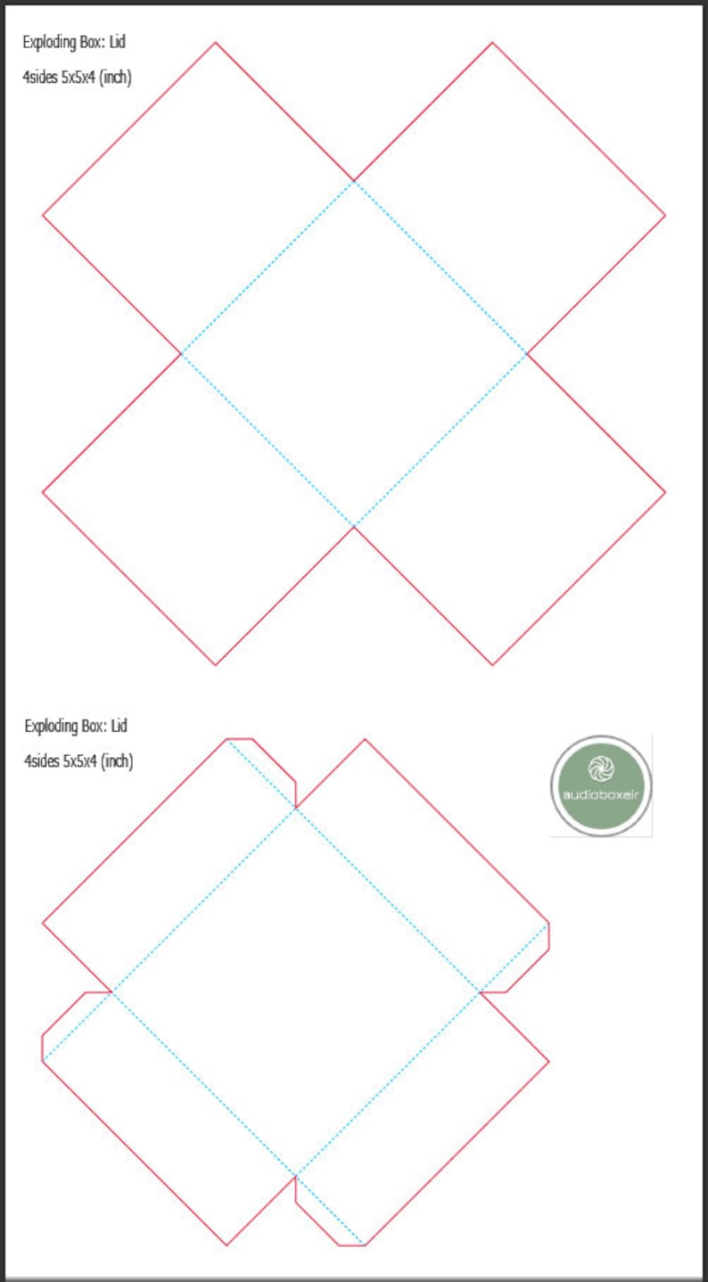 Explosion Box Template