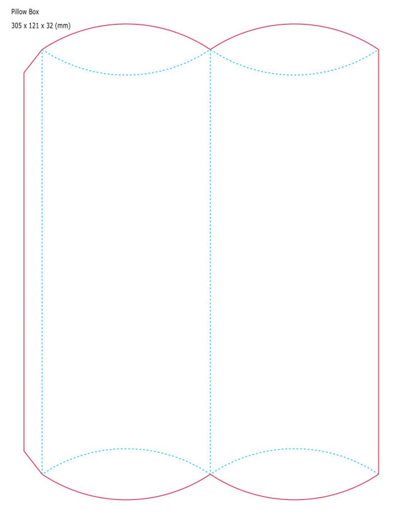 pillow-box-template-4-75x1-25x12inch-121x32x305mm-pdf-to-etsy