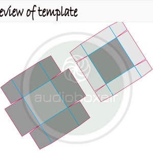 2 Box Layout Editable Template of Box With Lid (2