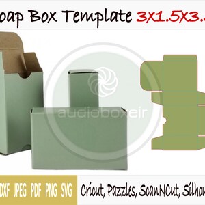 Template of soap box (3&quot;x1.5&quot;x3.5&quot;)