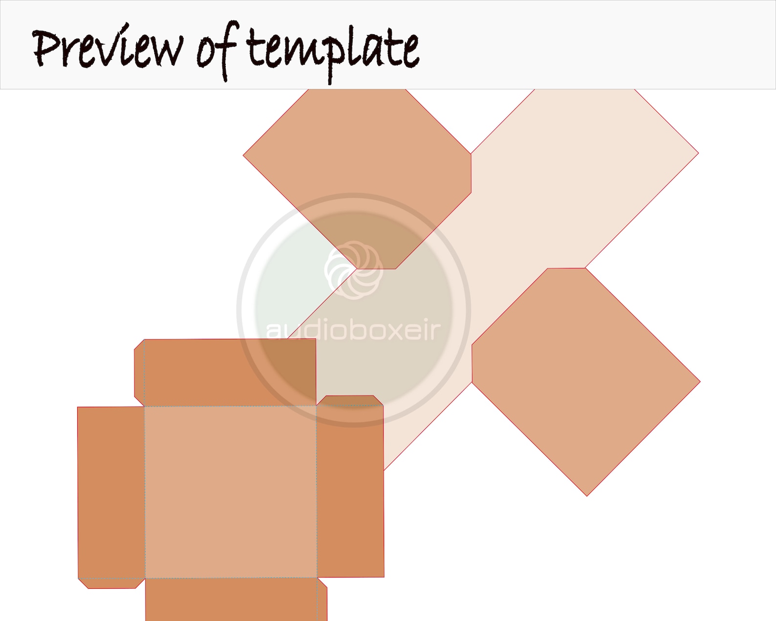 Explosion Box Template 6x6x4 Exploding Endless PDF SVG Etsy