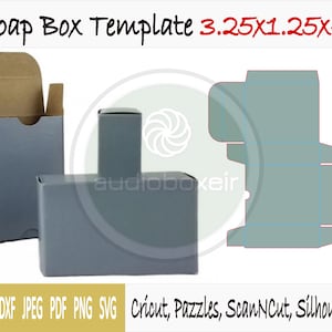 Template of soap box (3.25&quot;x1.25&quot;x4&quot;)