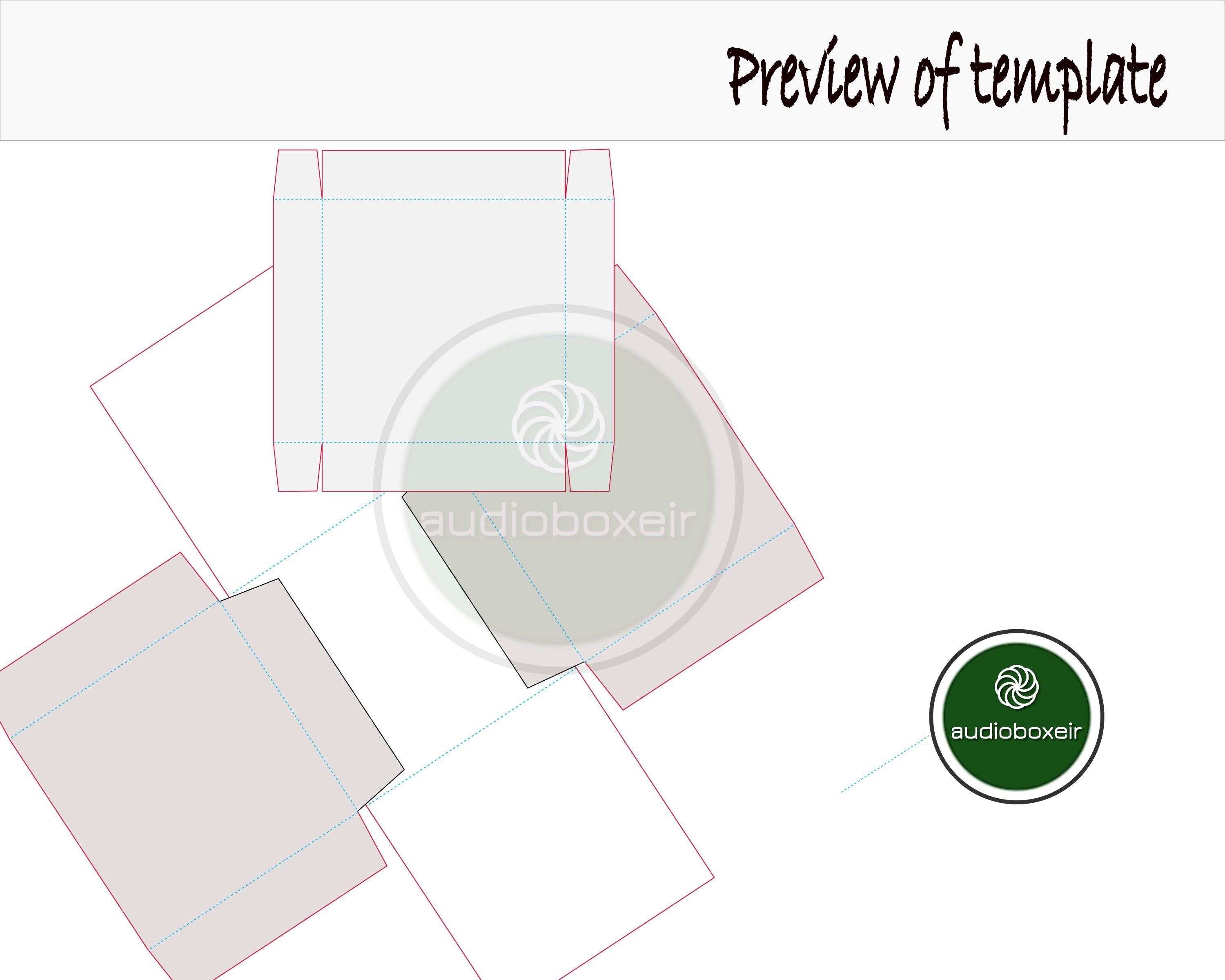 Box 6 Box Template Printable Blank Template Blank Sheet Etsy