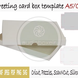 Plantilla de caja para tarjeta de felicitación A5/C5