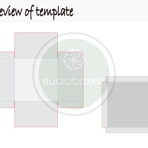 Template of box with lid 10x10x6 image 4