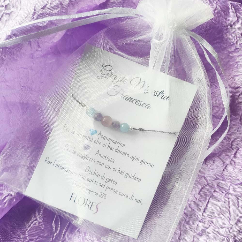 Cheerslife Bracciale Regalo Per Maestra Con Pietre Naturali – Idea Ringraziamento Fine Anno Scolastico