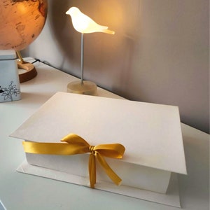 Scatola regalo personalizzata con nome e frase, confezione regalo personalizzata per compleanno amiche, natale e damigelle immagine 4