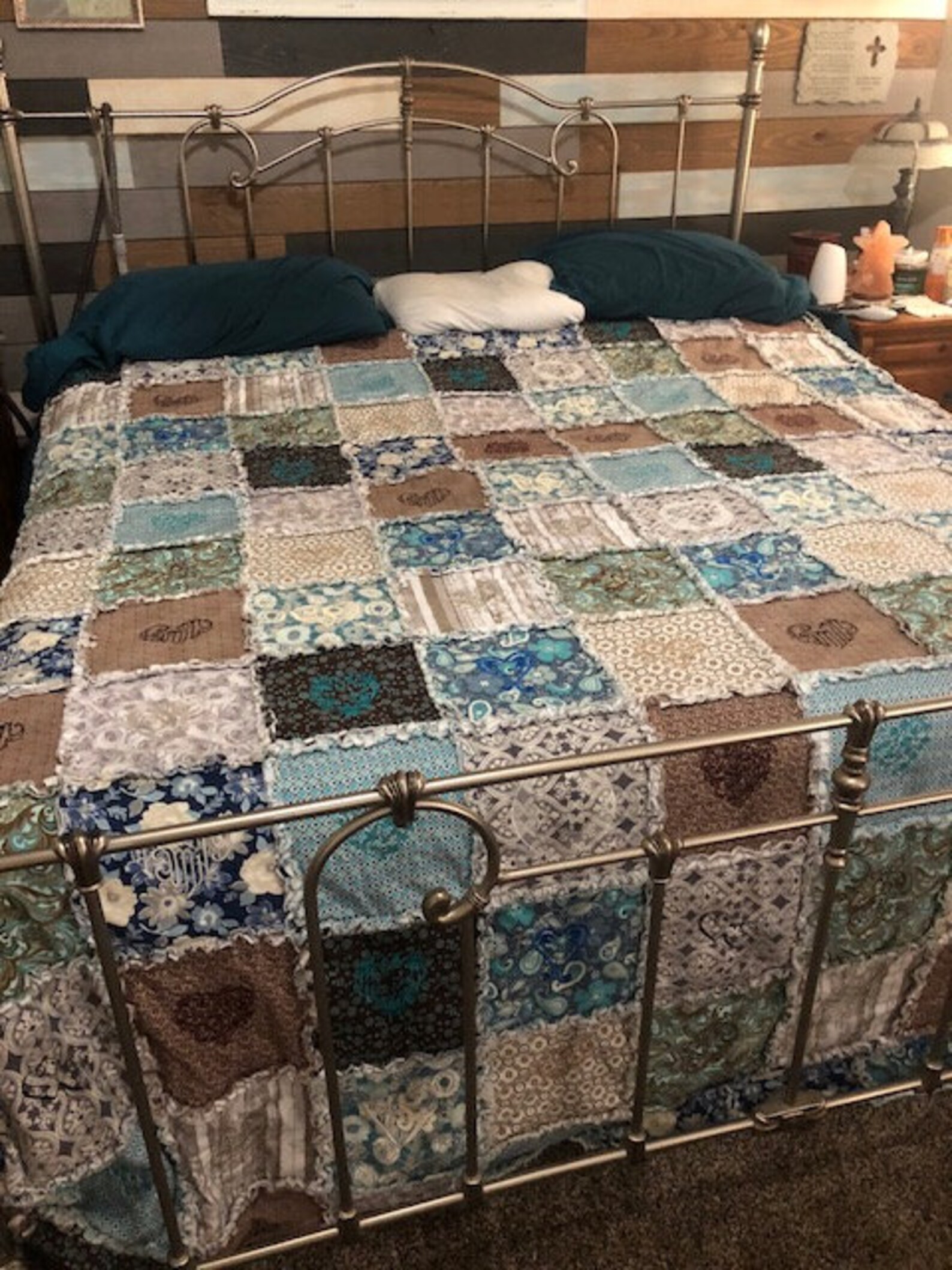 King Size Rag Quilt / Special Order Etsy