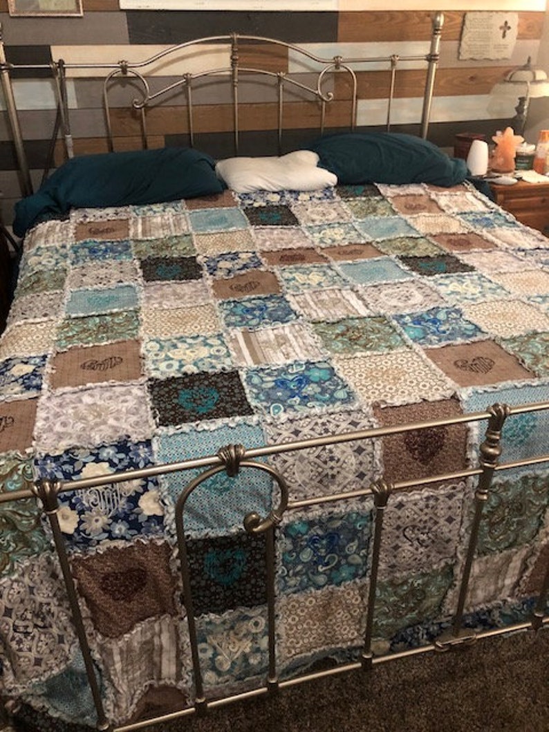 King Size Rag Quilt / Special Order Etsy