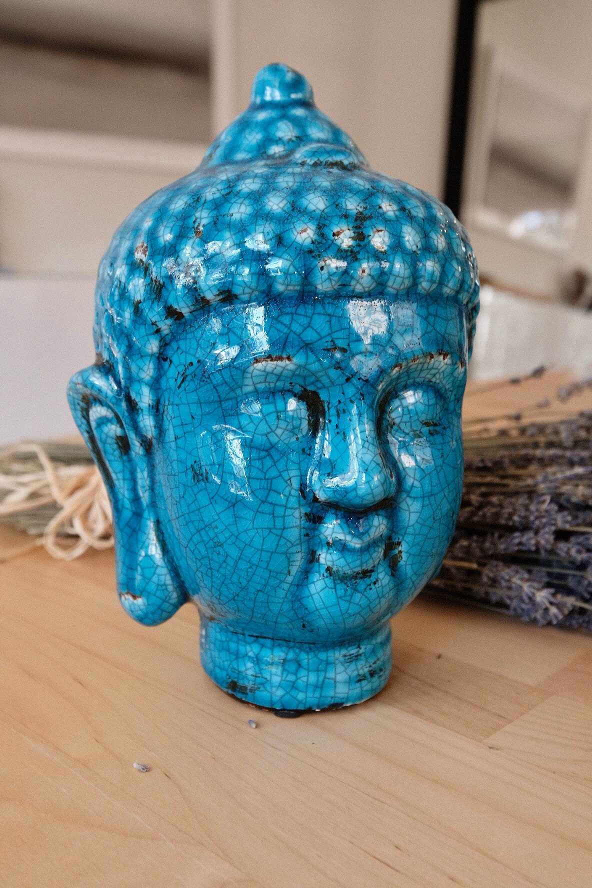 Vintage Blue Buddha Etsy