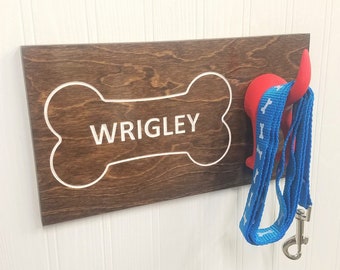 Dog Leash Holder, Dog Lover Gift, Custom Dog, Dog Accessories, Dog Mom Gift, Personalized Dog, Dog Wall Decor, Dog Sign