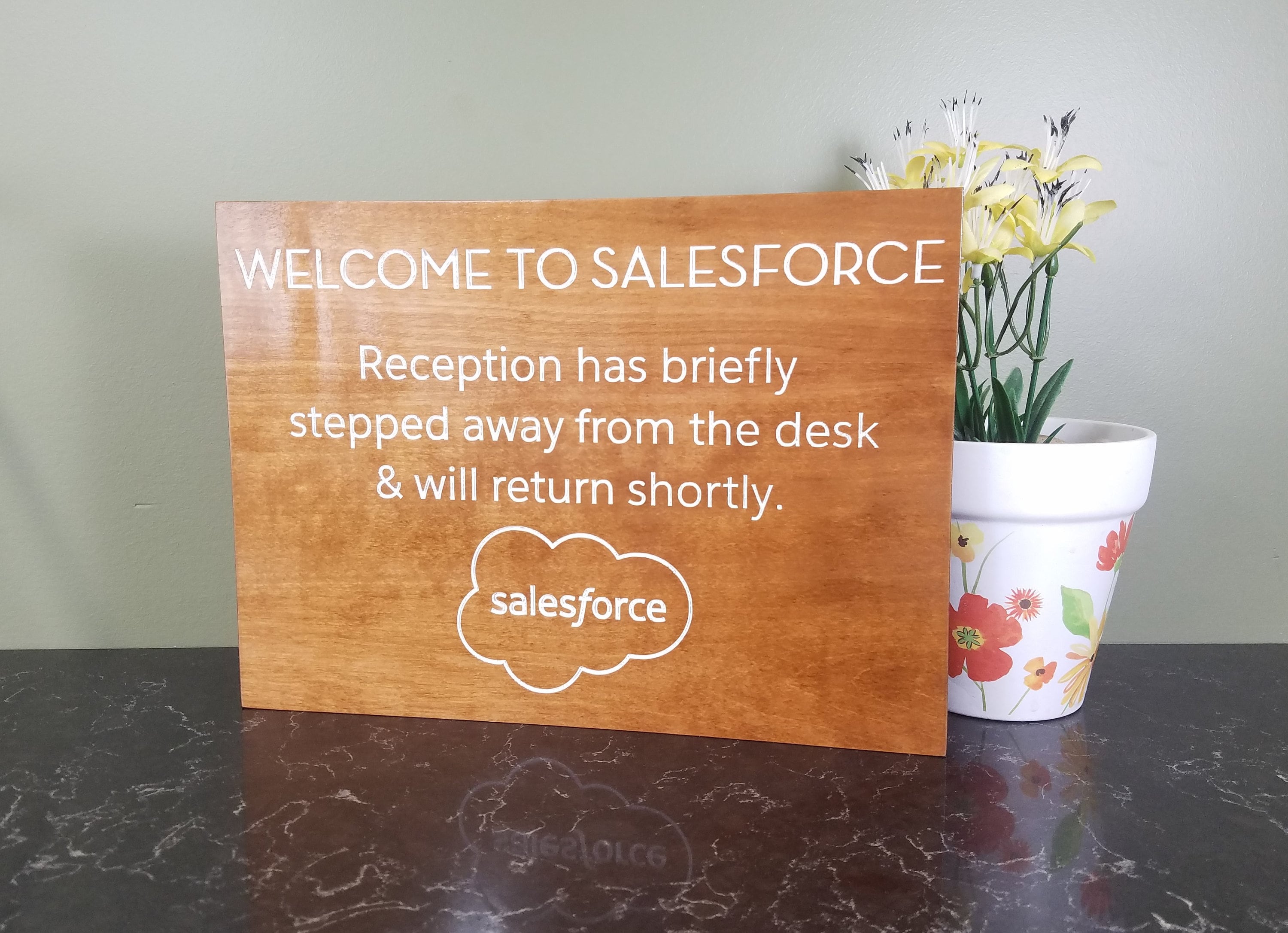 Reception Desk Sign Business Sign Office Door Sign Office | Etsy