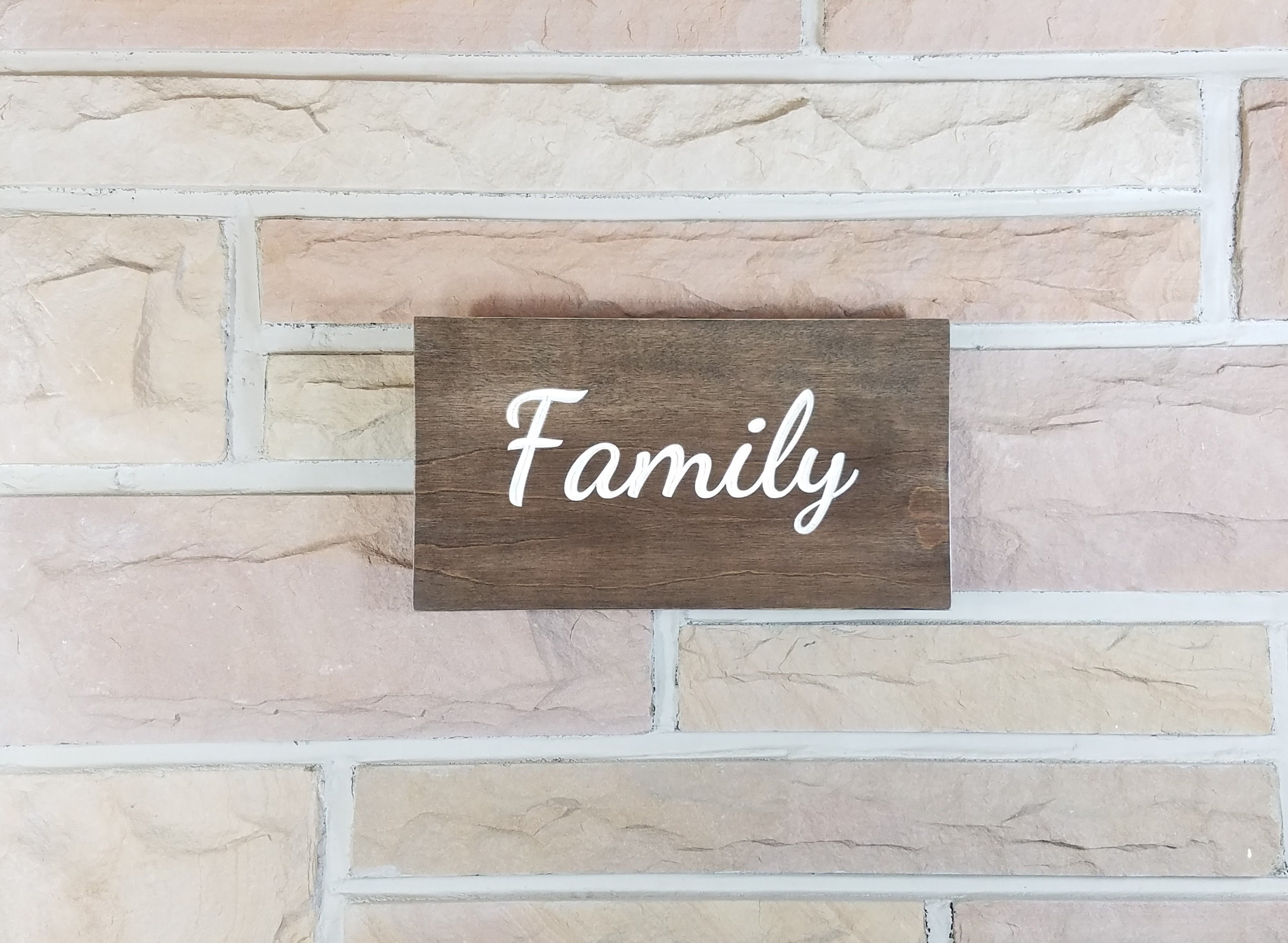 Family Sign Family Wood Word Family Wall Decor Family Wood - Etsy