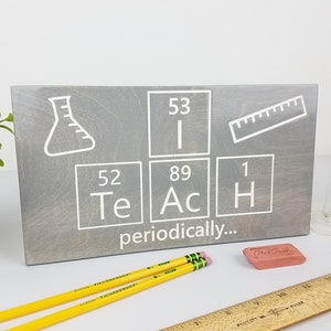 Teacher Name Sign, Science Teacher Sign, Gift for Teacher, Science ...