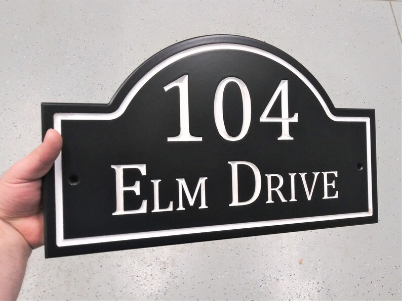 House Numbers House Number Sign House Number Plaque Address Etsy