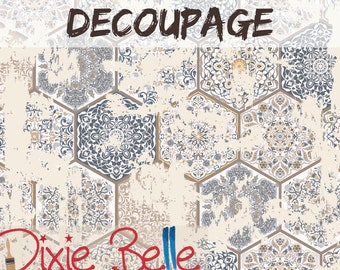 Large Decoupage Paper  (23 x 33") - ANCIENT MARAKESH - For Furniture - Dixie Belle