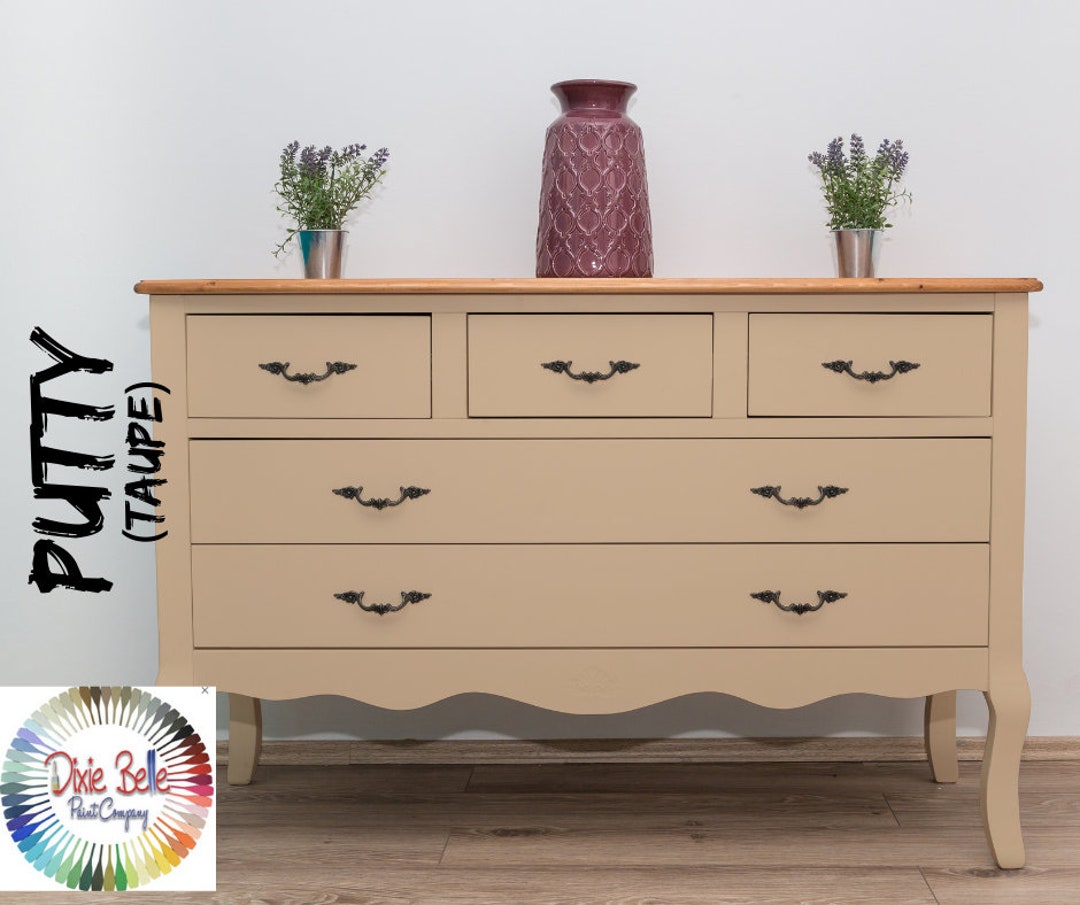 Dixie Belle Brown Chalk Mineral Paint Putty Taupe Etsy