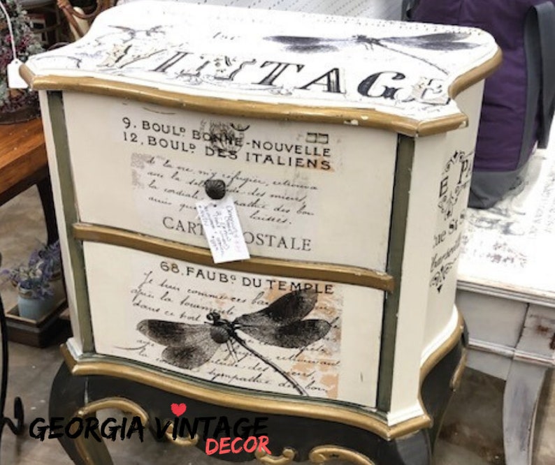 XL Decoupage Paper for Furniture 20 x 30 Vintage Etsy