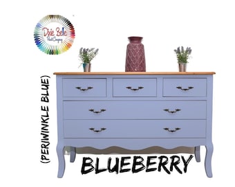 Dixie Belle - Blue Chalk Mineral Paint - BLUEBERRY - Periwinkle  Blue
