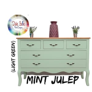Dixie Belle - Green Chalk Mineral Paint - MINT JULEP  - Light Green