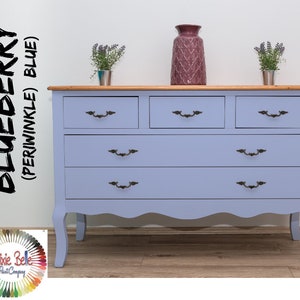 Dixie Belle - Blue Chalk Mineral Paint - Blueberry - Periwinkle  Blue