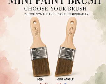 Mini Paint Brush by Dixie Belle, MINI Brush, Angle Brush, Chalk Paint