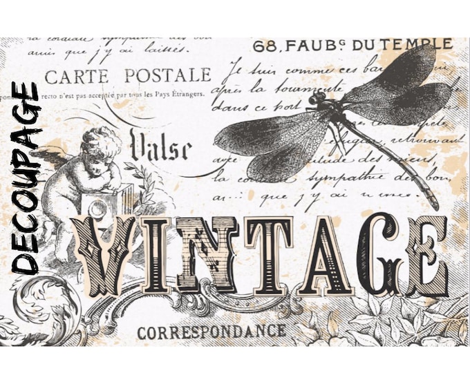 XL Decoupage Paper for Furniture 20 X 30 Vintage Large Sheets in Stock