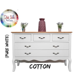 Dixie Belle - Pure White Chalk Mineral Paint - Cotton