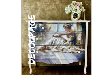 ETOILE - Decoupage Tissue Paper by KACHA,  - 23" x 33", For Furniture & Crafts, Redesign with Prima, Wrinkle Free Fiber Paper
