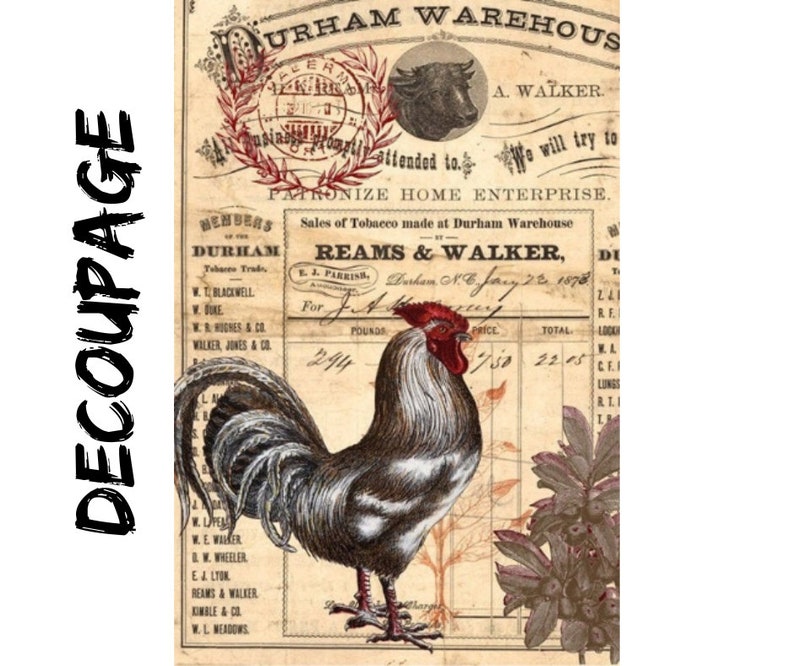 XL Decoupage Paper for Furniture 20 X 30 Vintage Etsy