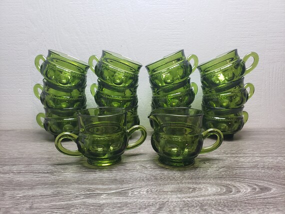 Colored Glass Coffee Cup, Green Glass Coffee Mugs