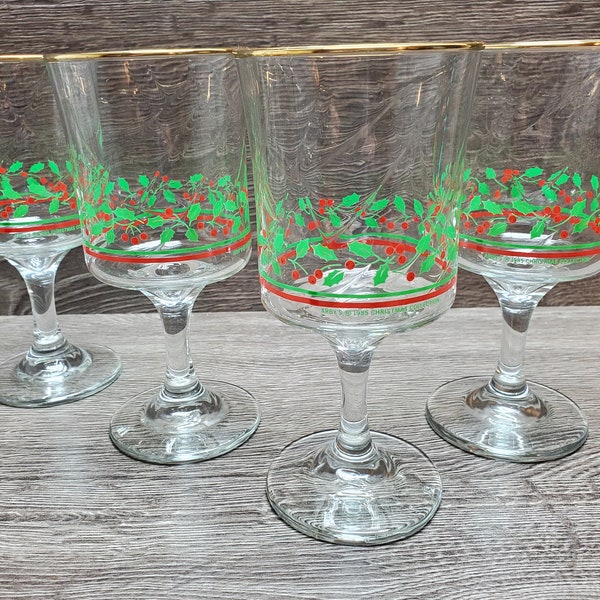 Holiday Glassware Etsy
