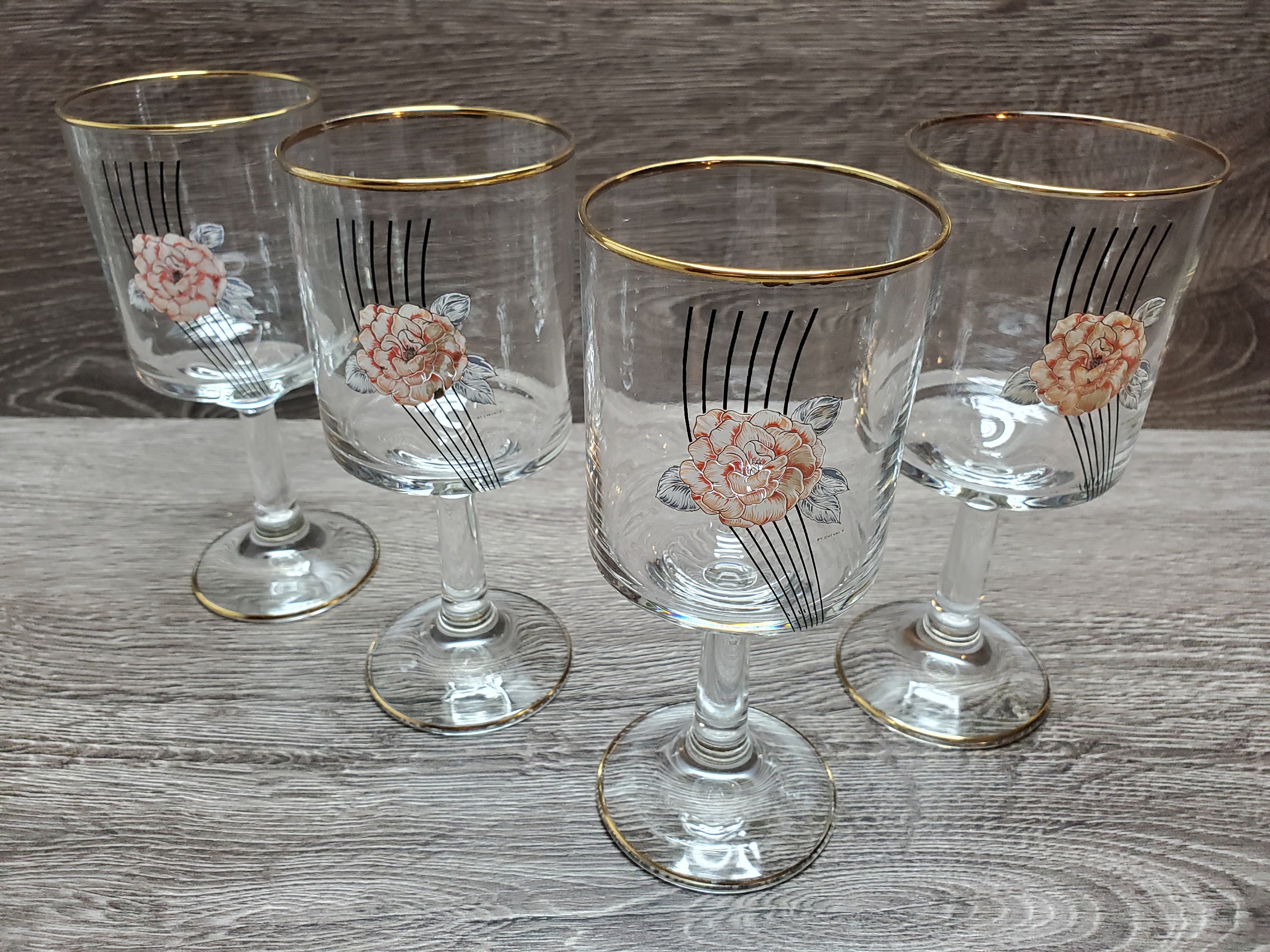 CREATIVELAND Colored Vintage Drinking Glasses Set of 4, 15.5 oz Romantic  Embossed Water Glasses, Col…See more CREATIVELAND Colored Vintage Drinking