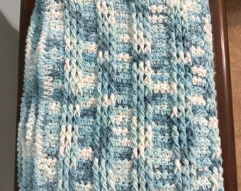 Handmade crocheted baby blanket