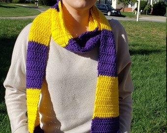 Handmade crochet scarf and hat