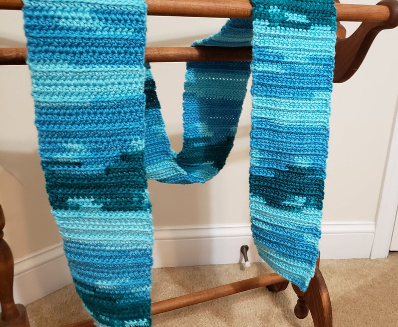 Handmade crochet scarf image 4