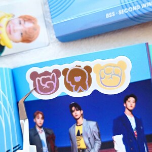 BOOSEOKSOON HOLO STICKER | Kawaii Seventeen Svt Bss Hwaiting | K-Pop Kpop | Laptop, Journalling, Water Bottle Die Cut Stickers