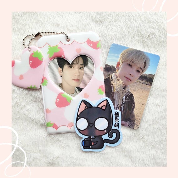 SEVENTEEN Wonwoo Cat Sticker: Waterproof Kpop Fanmade Merch - Etsy