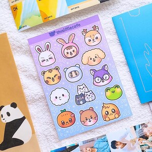 SIEBZEHN MINITEEN STICKER Bogen | Svt Niedliche Chibi Charaktere |  Kpop K-Pop Deco, Dekor Journaling Aufkleber
