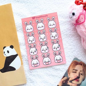SCOUPS MINITEEN STICKER Bogen | Siebzehn süße Chibi Charaktere |  Kpop K-Pop Deco, Dekor Journaling Aufkleber